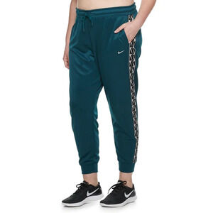 Nike‎ Sportswear Women's Turquoise/Black/White Tape Logo Jogger Pants 2X